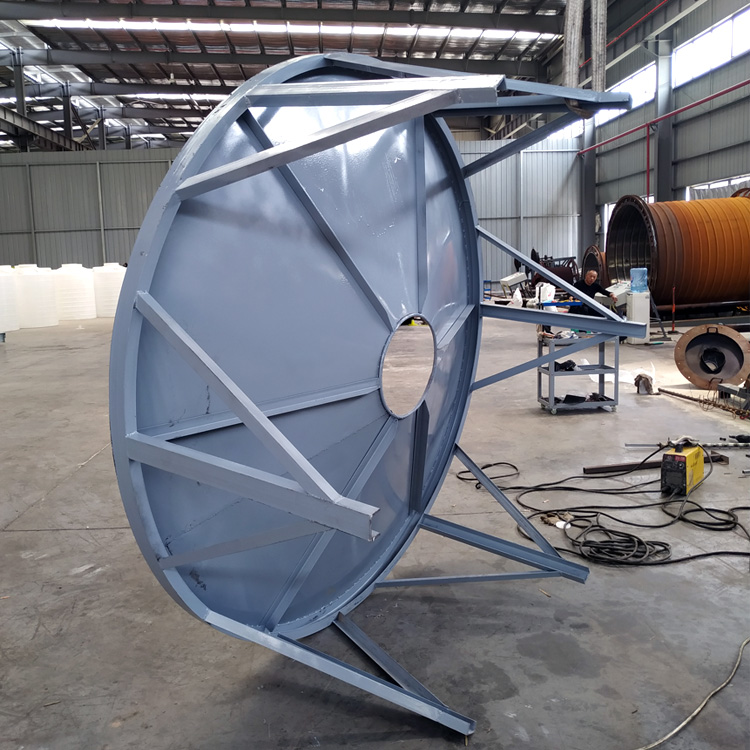 锥底储罐支承架制作中